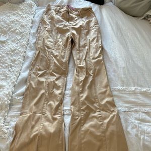 Edikted Flare Leather Pants